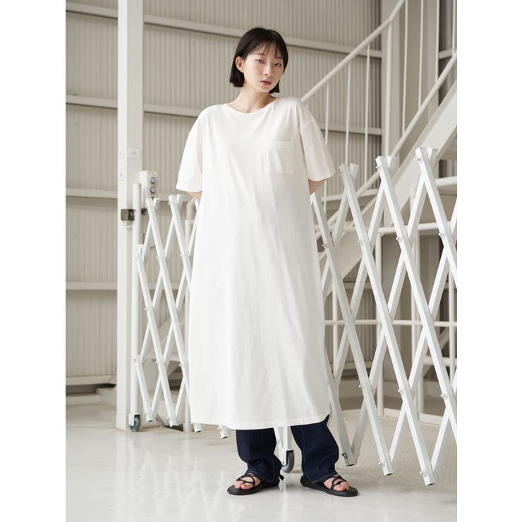 後ろギャザーTシャツワンピース[品番：KOEW0024296]｜koe（コエ