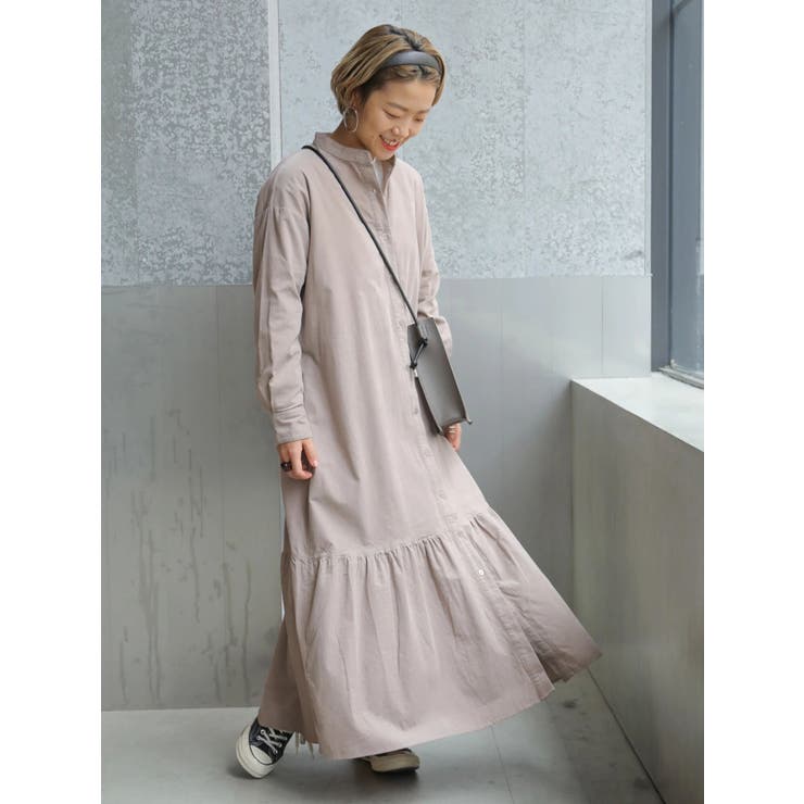 バンドカラーティアードワンピース 品番 Koew Koe コエ のレディースファッション通販 Shoplist ショップリスト