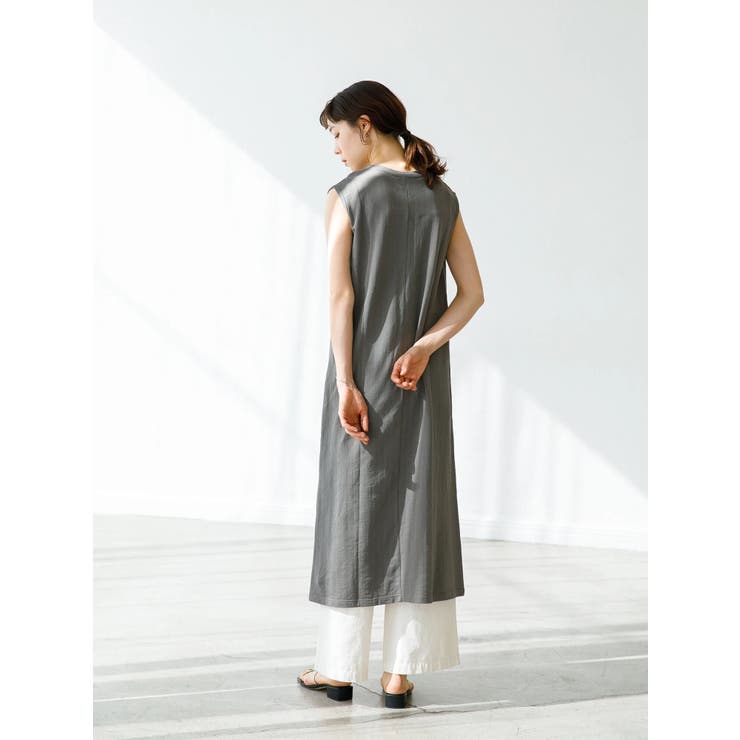 kotohayokozawa ノースリーブカットソーワンピース kotohayokozawa（コトハヨコザワ）の「kotohayokozawa no sleeve