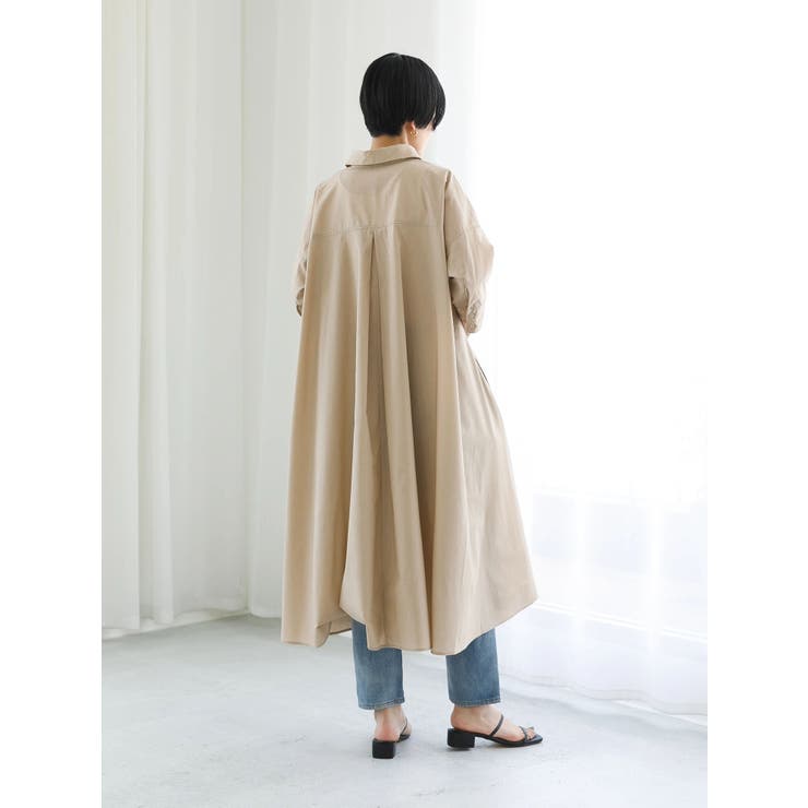 7分袖フレアシャツワンピース[品番：KOEW0026938]｜koe（コエ）の  