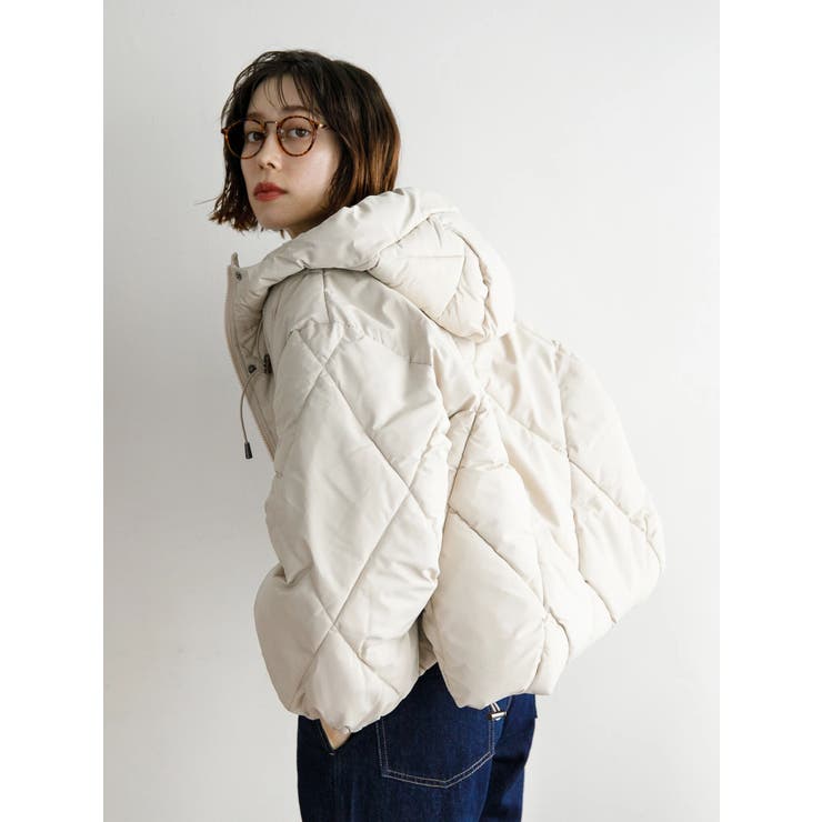 中綿キルティングフードショートコート[品番：KOEW0031352]｜koe（コエ