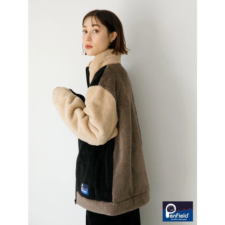 Penfieldシャギーボアスタンドブルゾン [品番：KOEW0031680]｜koe（コエ）のレディースファッション通販｜SHOPLIST（ショップリスト）