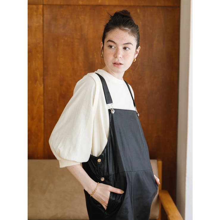 フェイクレザーオーバーオール[品番：KOEW0030556]｜koe（コエ）の