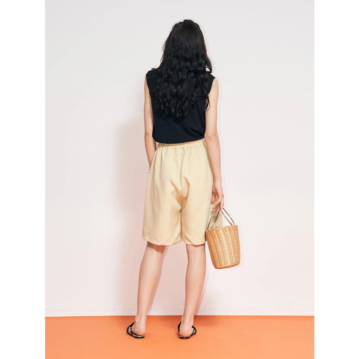 ビアズリー ピンタックショーツ　ショートパンツ セール】BELTED PINTUCK S/PT ベルテッド ピンタック ショート
