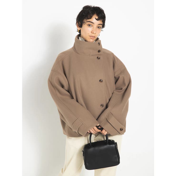 スタンドカラーショートコート[品番：KOEW0036924]｜koe（コエ