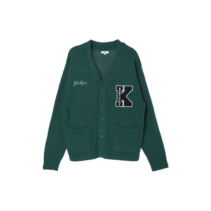 ワッペン刺繍Vニットカーディガン[品番：KOEW0037132]｜koe（コエ）の