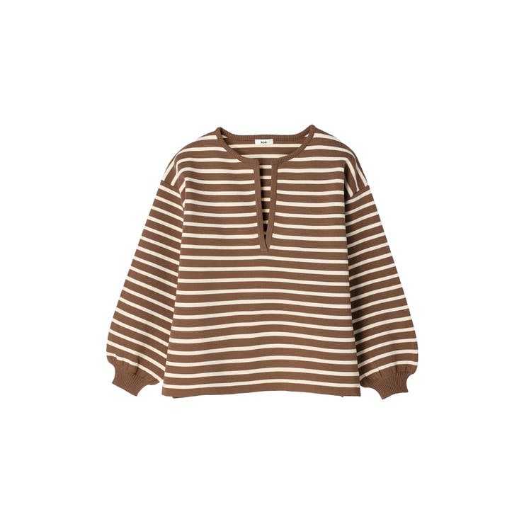 ミラノダンボール深キーネックプルオーバー[品番：KOEW0036438]｜koe