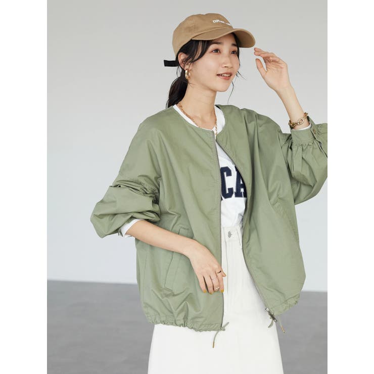 ノーカラーZIPブルゾン[品番：EHEW0033203]｜CRAFT STANDARD