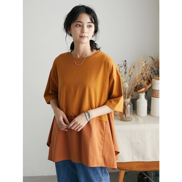 ハンカチヘム切替チュニック[品番：EHEW0034994]｜CRAFT STANDARD BOUTIQUE（クラフト スタンダード  ブティック）のレディースファッション通販｜SHOPLIST（ショップリスト）