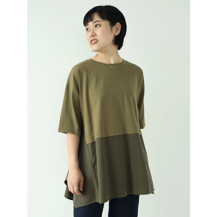 ハンカチヘム切替チュニック[品番：EHEW0034994]｜CRAFT STANDARD BOUTIQUE（クラフト スタンダード  ブティック）のレディースファッション通販｜SHOPLIST（ショップリスト）