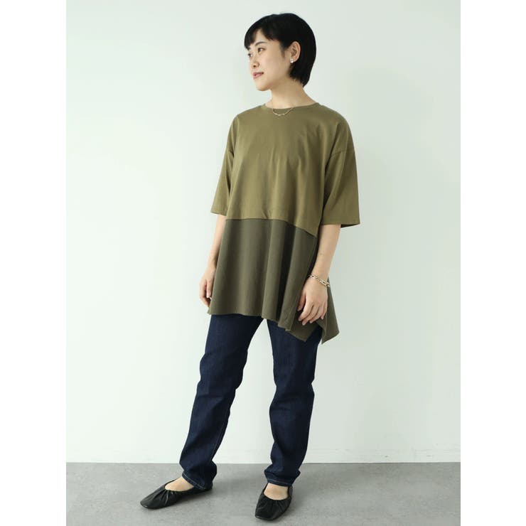ハンカチヘム切替チュニック[品番：EHEW0034994]｜CRAFT STANDARD BOUTIQUE（クラフト スタンダード  ブティック）のレディースファッション通販｜SHOPLIST（ショップリスト）