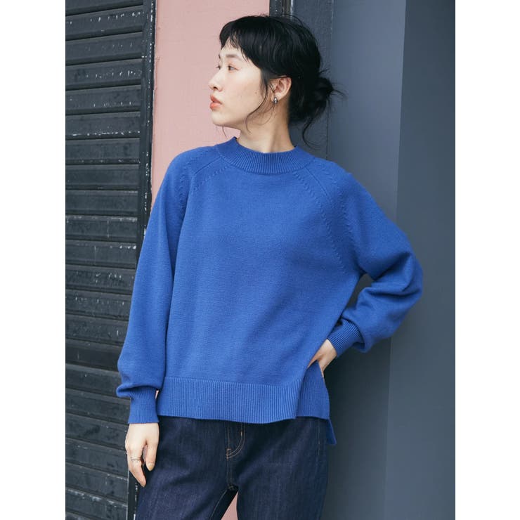 パチパチしにくいモックネックニットプルオーバー[品番：EHEW0037107]｜CRAFT STANDARD BOUTIQUE（クラフト スタンダード  ブティック）のレディースファッション通販｜SHOPLIST（ショップリスト）