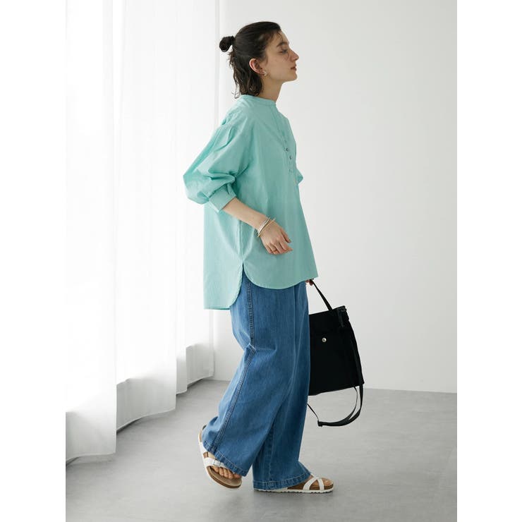SALE 大きいサイズ 女性 売れ筋商品|||シャツVer3.5 白ドビーストライプ・スキッパー（SP-489） ストライプ7分袖スキッパーシャツ[品番：EHEW0038780]｜CRAFT