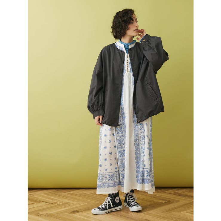 ノーカラーZIPブルゾン[品番：EHEW0037973]｜CRAFT STANDARD BOUTIQUE