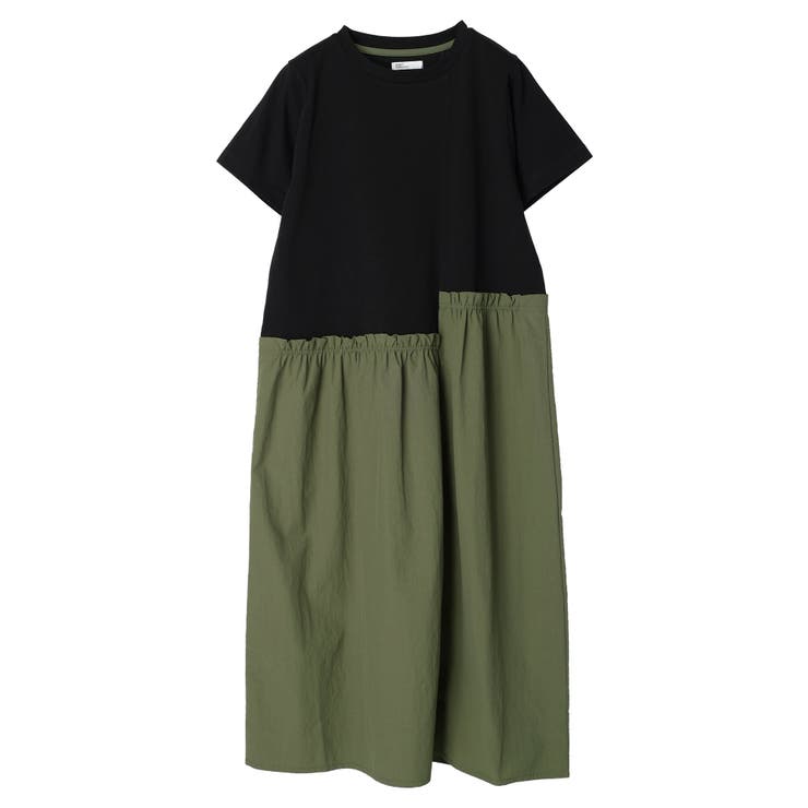 布帛切替アシメギャザーワンピース[品番：EHEW0039227]｜CRAFT