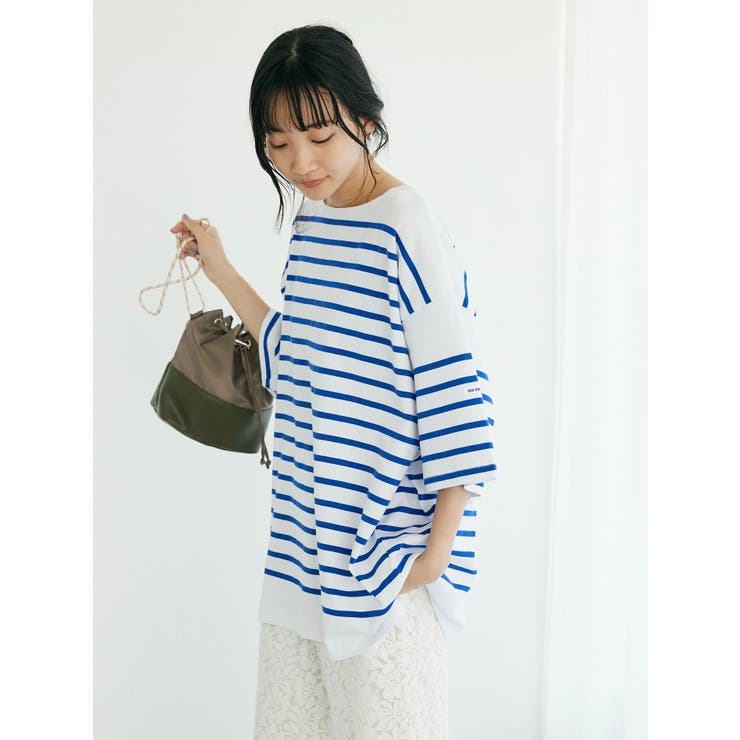 tシャツ MONT KEMMEL COMBED BORDER BASQUE DRESS レディース MONT KEMMEL COMBED BORDER BASQUE DRESS（Tシャツ/カットソー