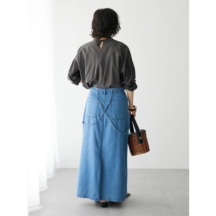 ライトデニム2WAYサロペットスカート | CRAFT STANDARD BOUTIQUE | 詳細画像12 