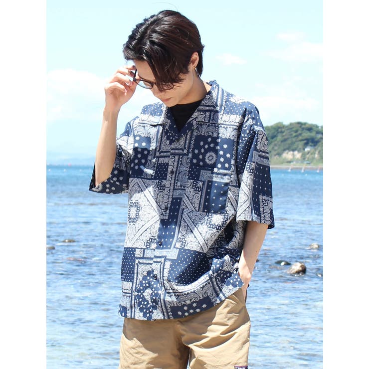 美品！HORN GARMENT バンダナ柄シャツ 美品！HORN GARMENT バンダナ柄シャツ