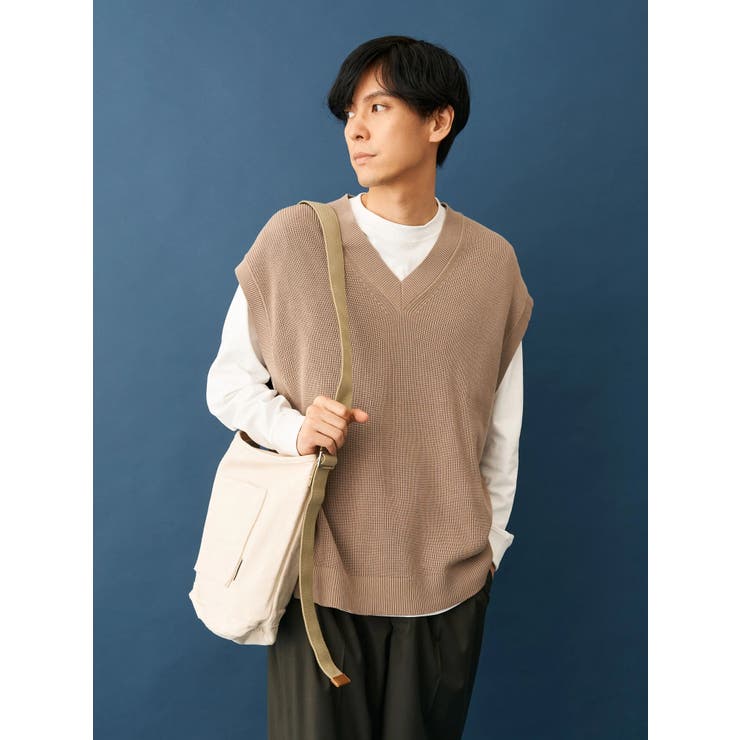 Vネックニットベスト+LS TEE-SET[品番：EHEW0041065]｜CRAFT STANDARD