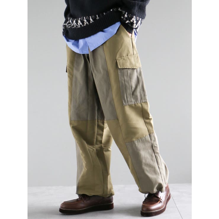 Mountain research 行き パッチワーク ショートパンツ