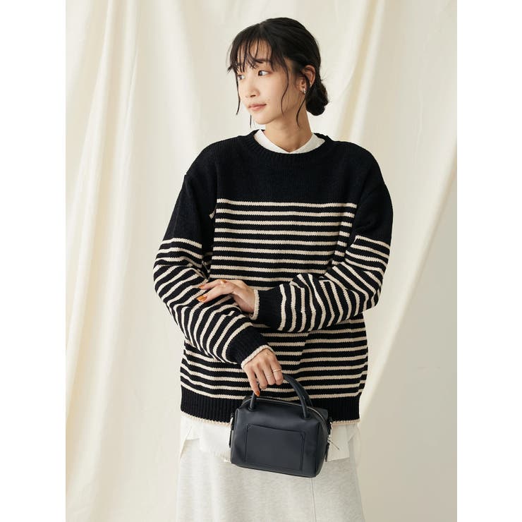 洗えるモールニットボーダープルオーバー[品番：EHEW0041595]｜CRAFT  