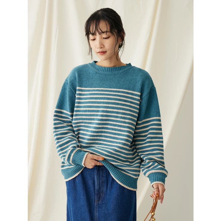 洗えるモールニットボーダープルオーバー[品番：EHEW0041595]｜CRAFT  