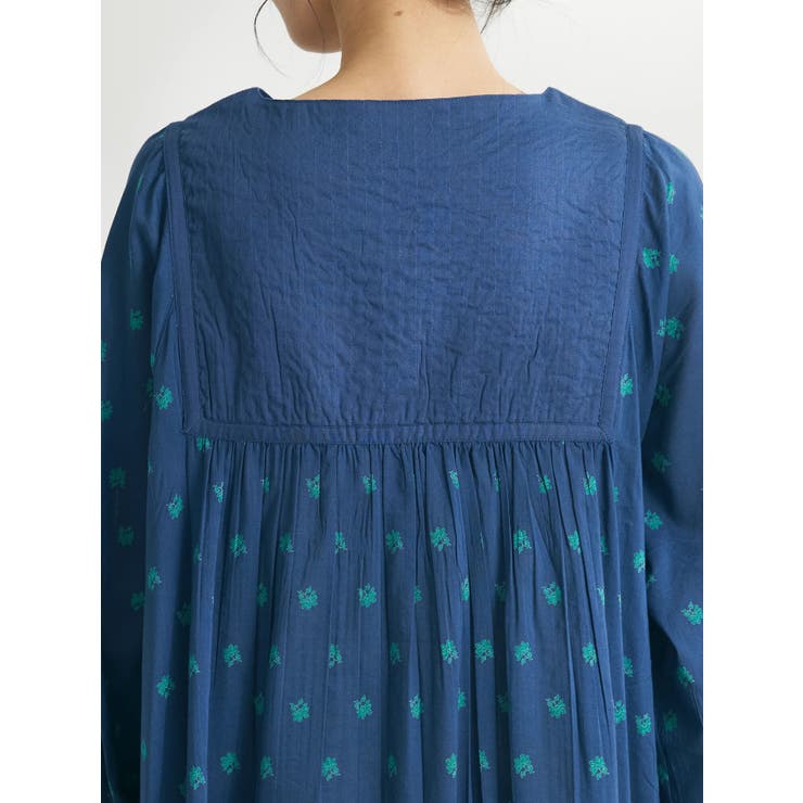 インド綿混キルト切替花柄ワンピース[品番：EHEW0042734]｜CRAFT