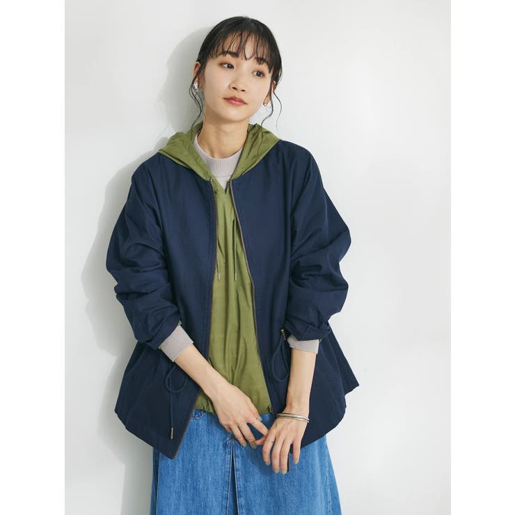 コットンギャバジンノーカラーZIPブルゾン[品番：EHEW0042744