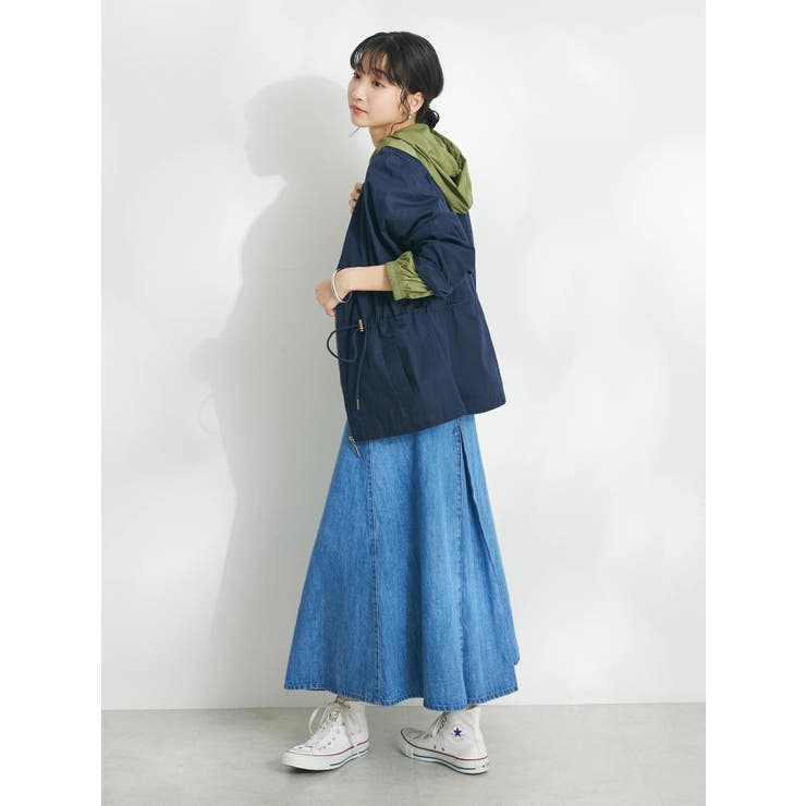 コットンギャバジンノーカラーZIPブルゾン[品番：EHEW0042744