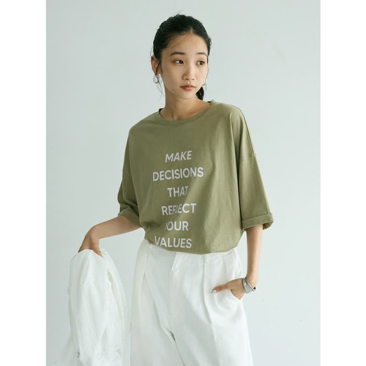 シルケット天竺ビッグシルエットロゴプリントTee | CRAFT STANDARD BOUTIQUE | 詳細画像20 