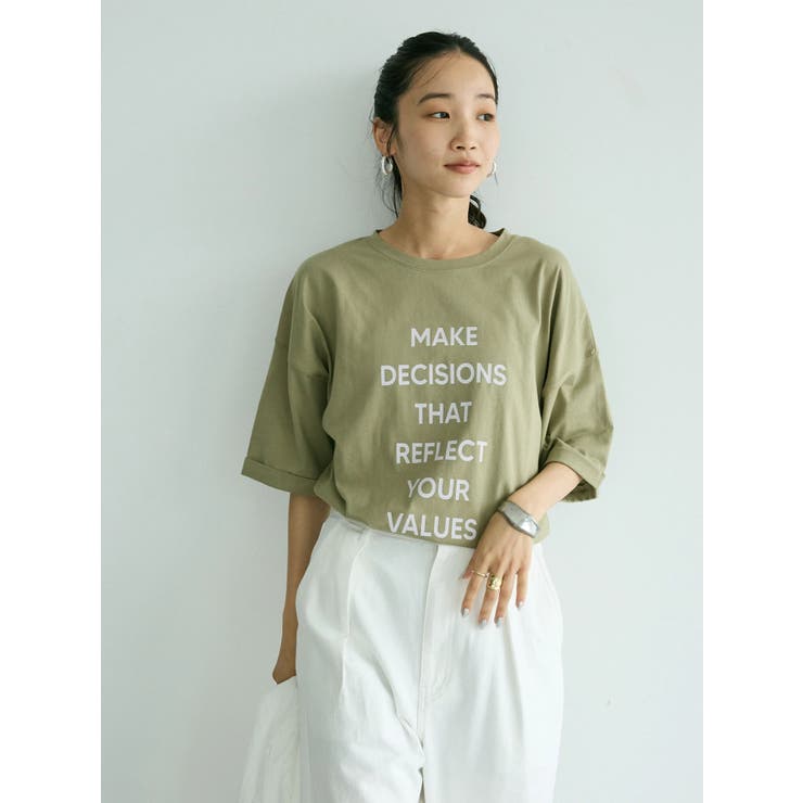 シルケット天竺ビッグシルエットロゴプリントTee | CRAFT STANDARD BOUTIQUE | 詳細画像21 