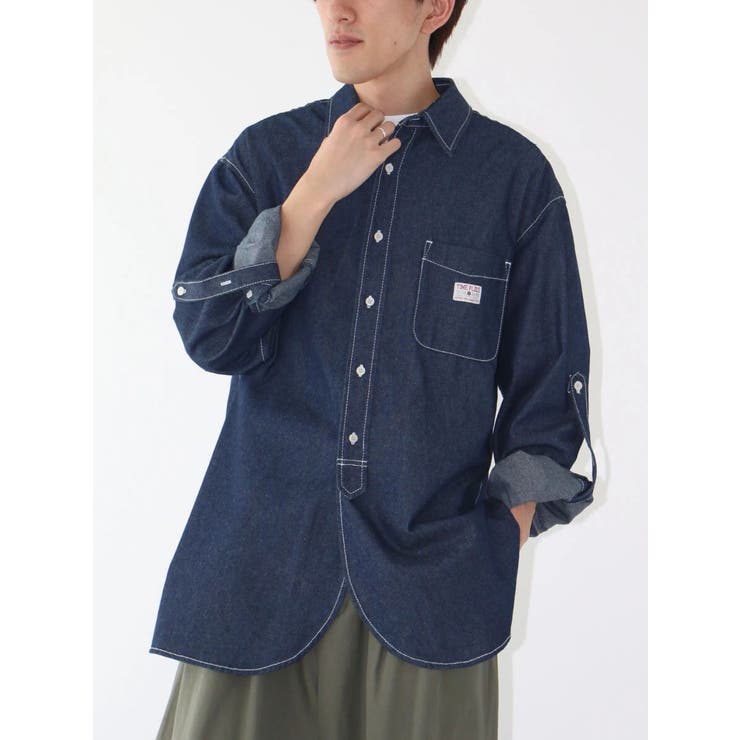 ダークインディゴ | ハーフプラケットデニムシャツ | CRAFT STANDARD BOUTIQUE