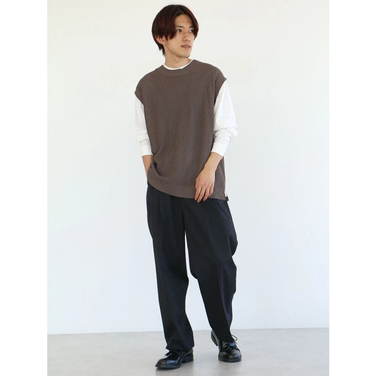 ニットベスト+ロングスリーブ TEE セット[品番：EHEW0043506]｜CRAFT