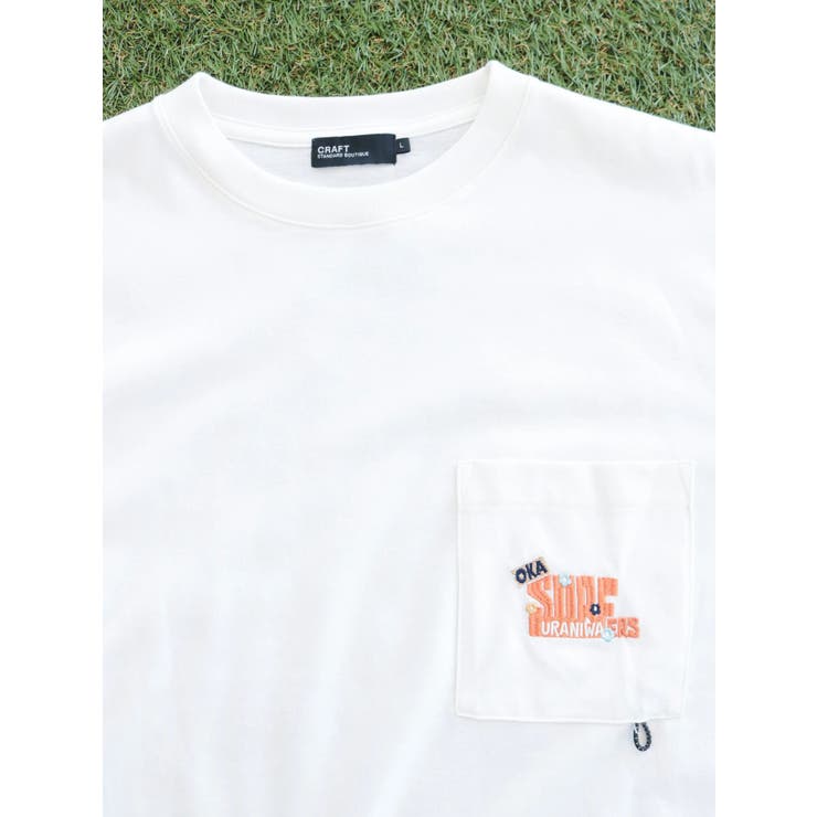 tシャツ 刺繍ポケットTシャツ レディース 刺繍ポケットTシャツ | LOBSTER TOOLS