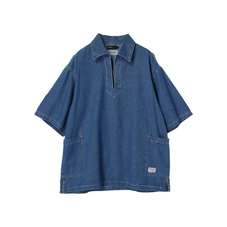 ハーフスリーブデニムスキッパーシャツ[品番：EHEW0044133
