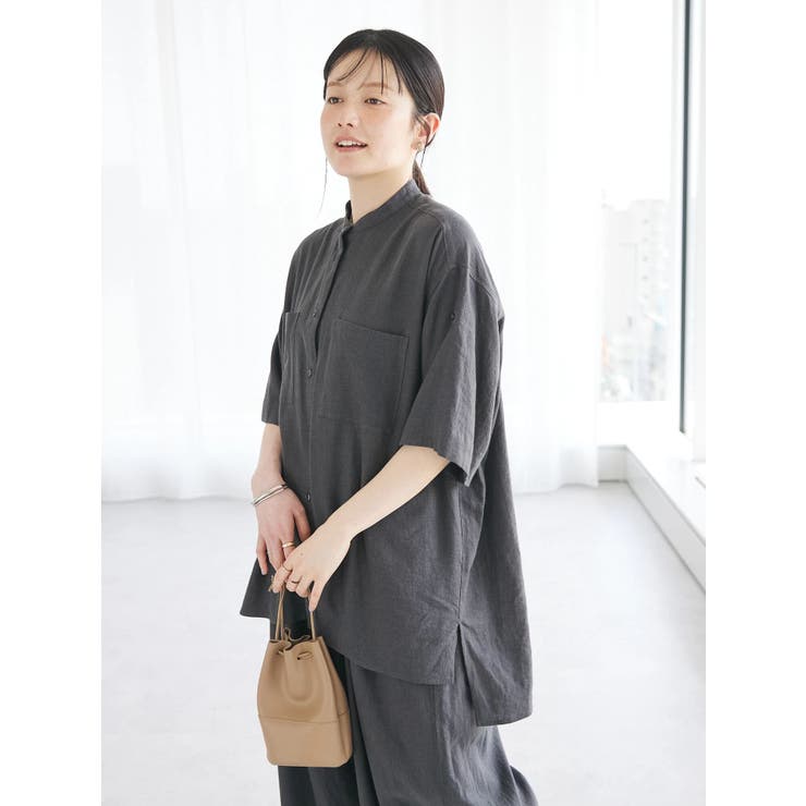 【キナリノ別注】リネンレーヨンWポケットシャツ | CRAFT STANDARD BOUTIQUE | 詳細画像3 