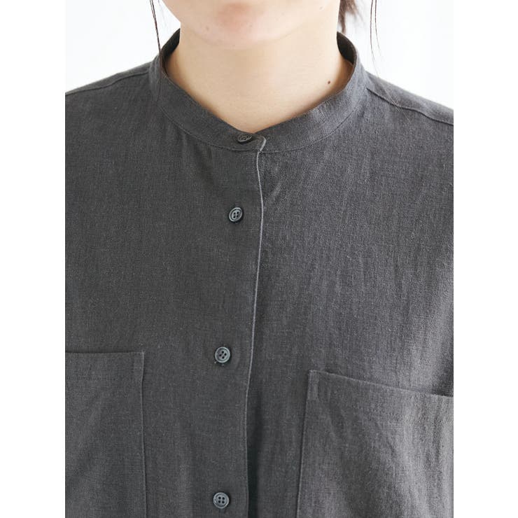 【キナリノ別注】リネンレーヨンWポケットシャツ | CRAFT STANDARD BOUTIQUE | 詳細画像5 