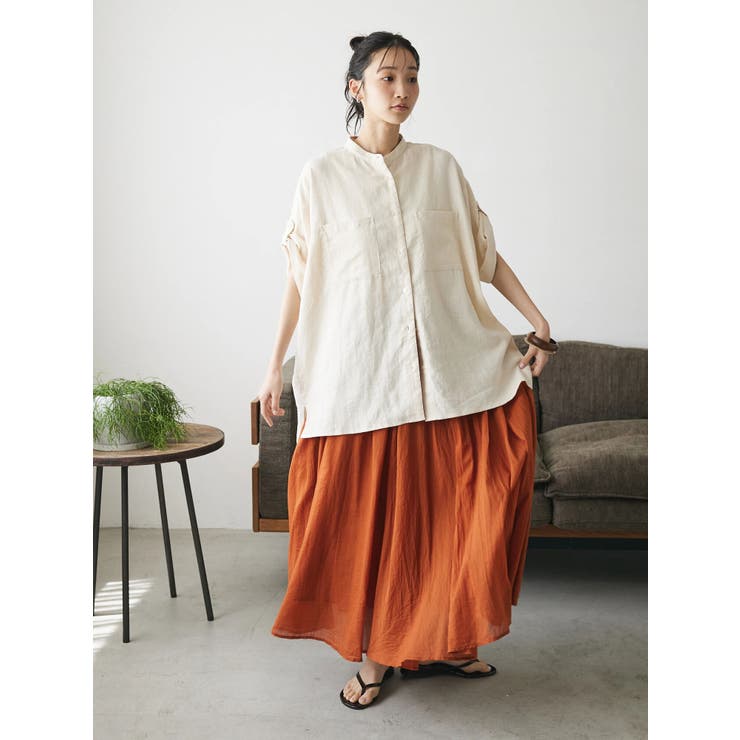 【キナリノ別注】リネンレーヨンWポケットシャツ | CRAFT STANDARD BOUTIQUE | 詳細画像21 