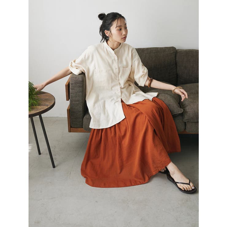 【キナリノ別注】リネンレーヨンWポケットシャツ | CRAFT STANDARD BOUTIQUE | 詳細画像24 