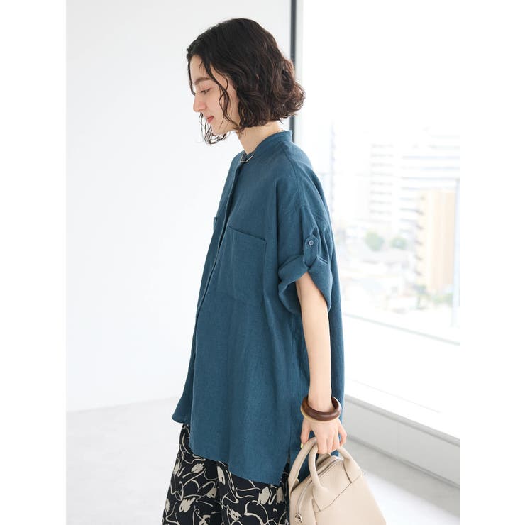 【キナリノ別注】リネンレーヨンWポケットシャツ | CRAFT STANDARD BOUTIQUE | 詳細画像32 