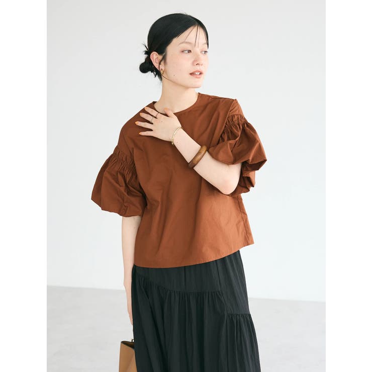 JOURNAL STANDARD ブラウン フリル 半袖ブラウス 完売品 JOURNAL STANDARD ブラウン フリル 半袖ブラウス 完売品 JOURNAL