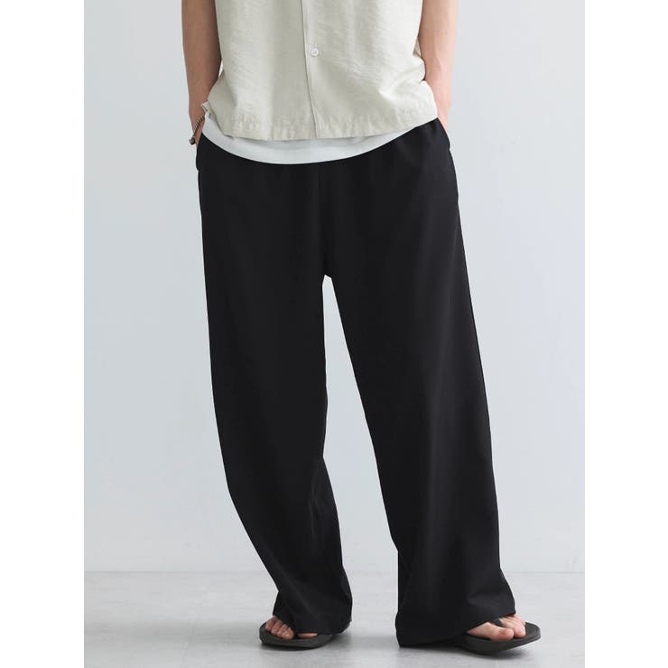 接触冷感/抗菌防臭/イージーケア /ワイドパンツ | CRAFT STANDARD BOUTIQUE | 詳細画像2 