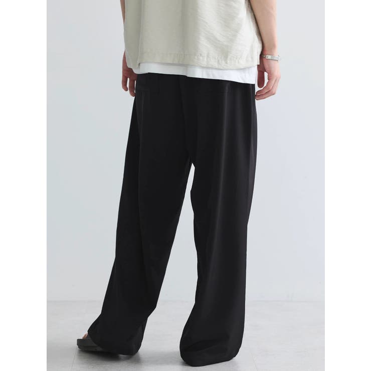 接触冷感/抗菌防臭/イージーケア /ワイドパンツ | CRAFT STANDARD BOUTIQUE | 詳細画像4 