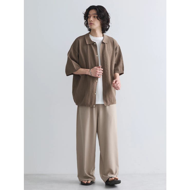 接触冷感/抗菌防臭/イージーケア /ワイドパンツ | CRAFT STANDARD BOUTIQUE | 詳細画像24 