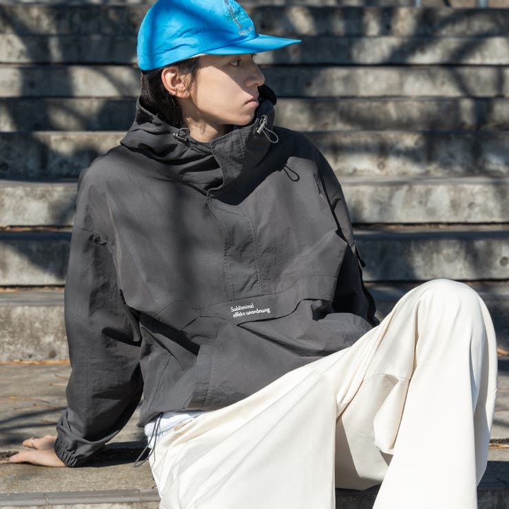 【Adoon  plain】ナイロンアノラックパーカー[品番：KTRW0028928]｜kutir（クティール）のメンズファッション通販｜SHOPLIST（ショップリスト）