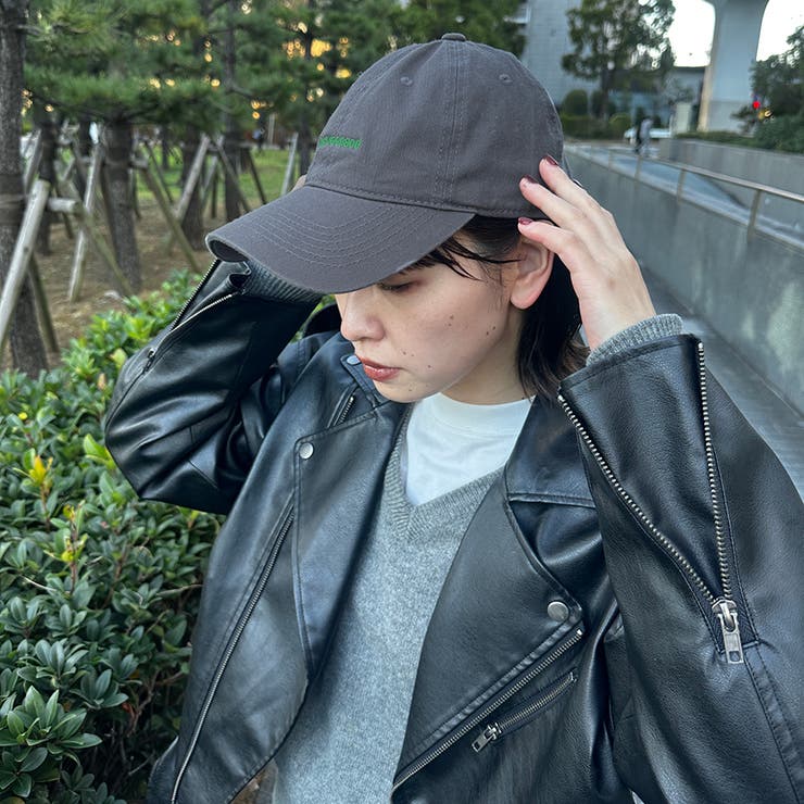 ベージュ 帽子 キャップ モード系 ストリート 韓国 ロゴ ベレー帽