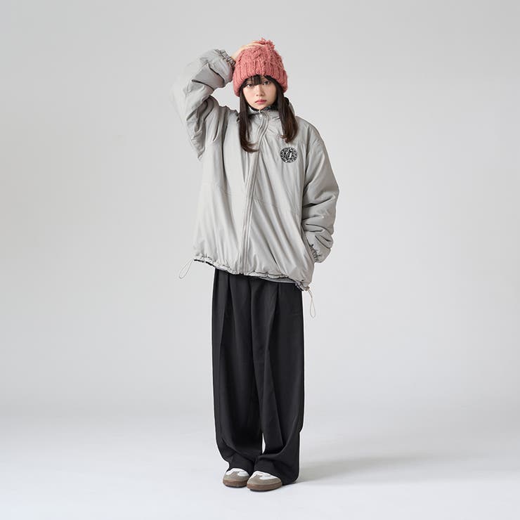 kutir】2wayリバーシブルナイロンボアブルゾン[品番
