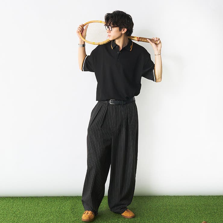 Adoon plain】ステッチピスネームポロシャツ[品番：KTRW0030153