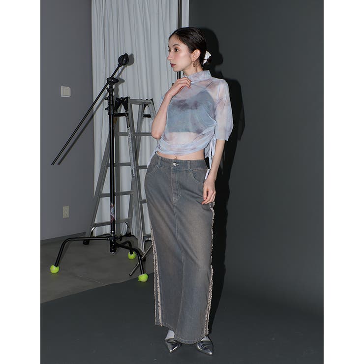 Adoon plain Ladies】ドロストシアートップス[品番：KTRW0030168