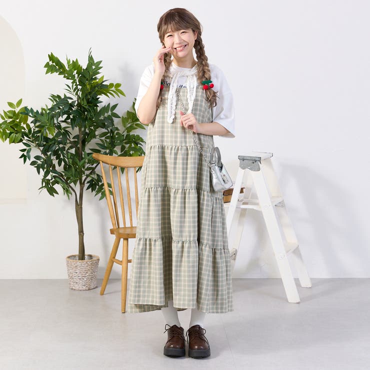 kutir】アソートリボンティアードキャミワンピース[品番
